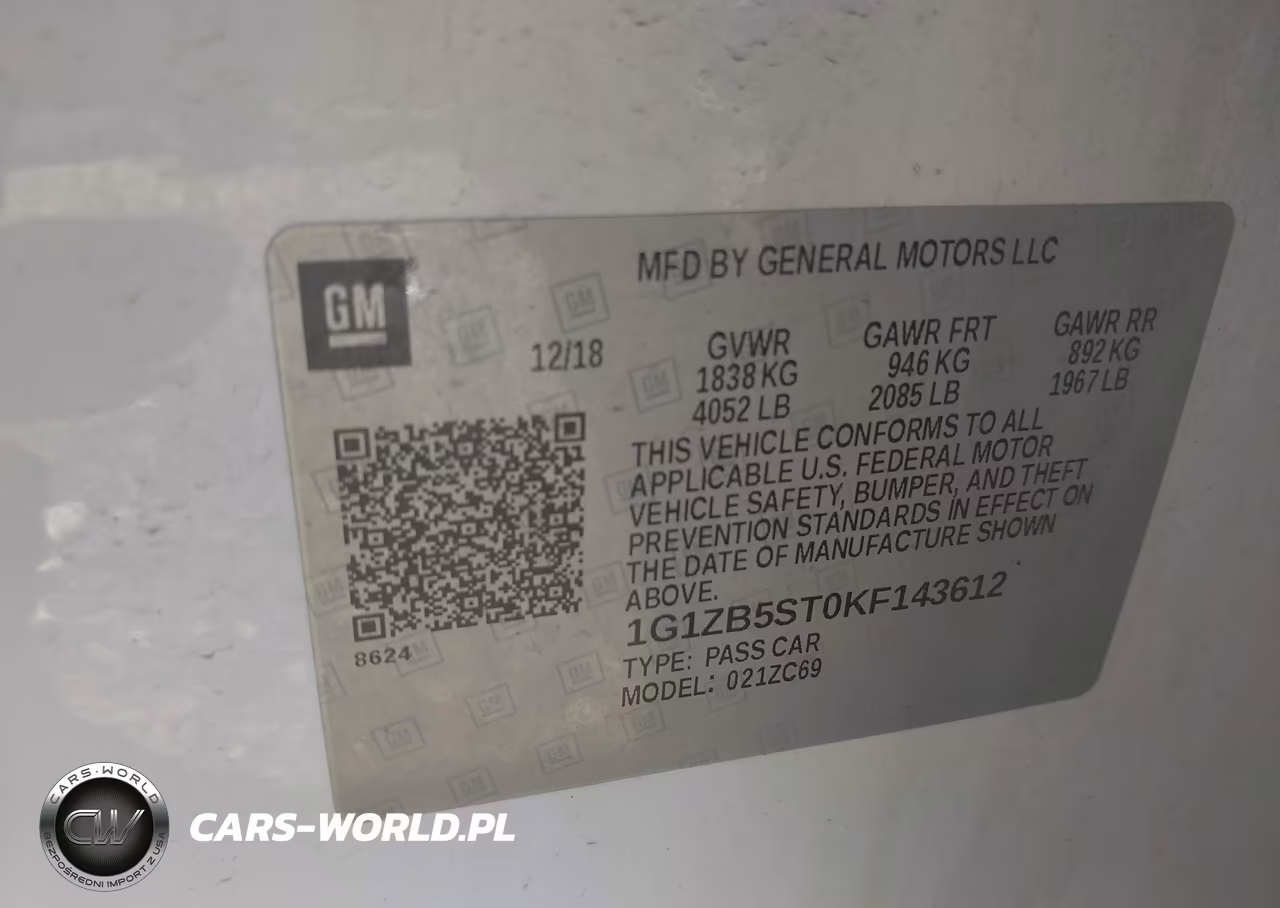 2019 Chevrolet Malibu 1Ls VIN:1G1ZB5ST0KF143612 - 9