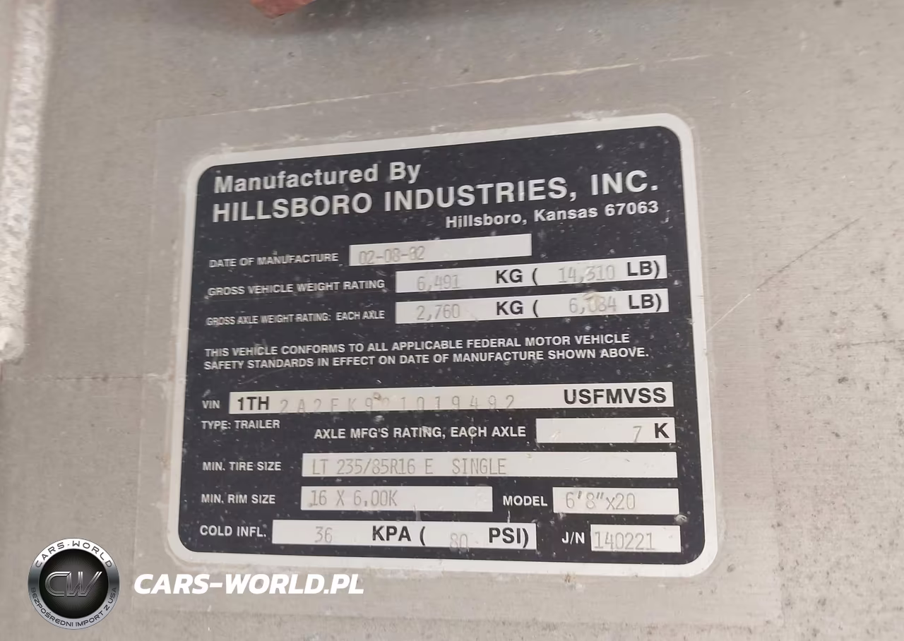 2002 Hillsboro Inds Unknown VIN:1TH2A2EK921019492 - 9