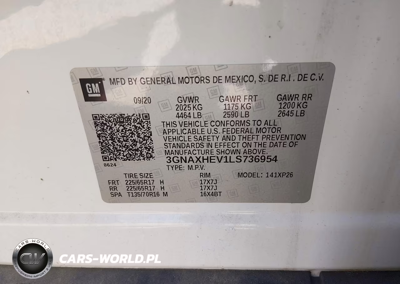 2020 Chevrolet Equinox Fwd Ls VIN:3GNAXHEV1LS736954 - 9