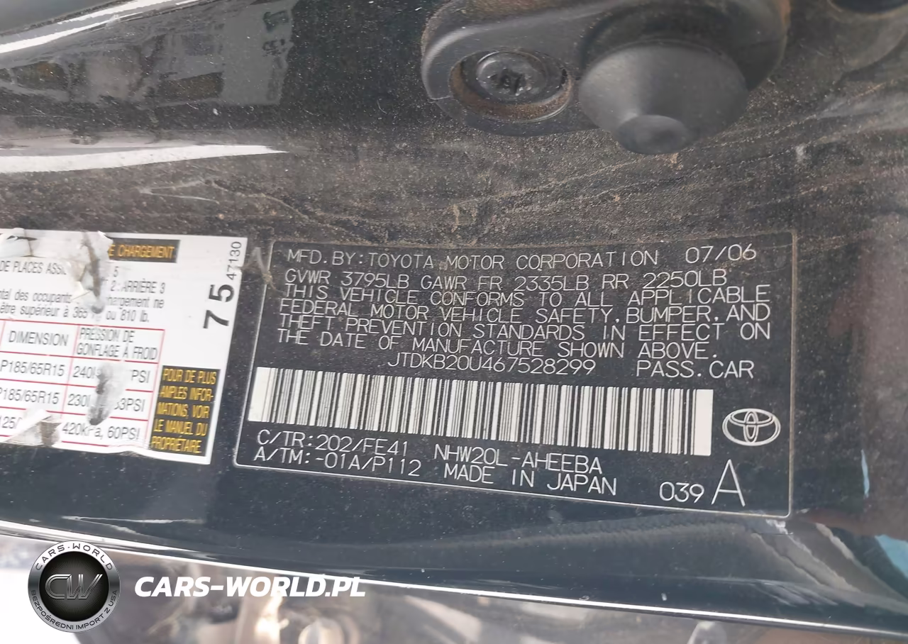 2006 Toyota Prius VIN:JTDKB20U467528299 - 9