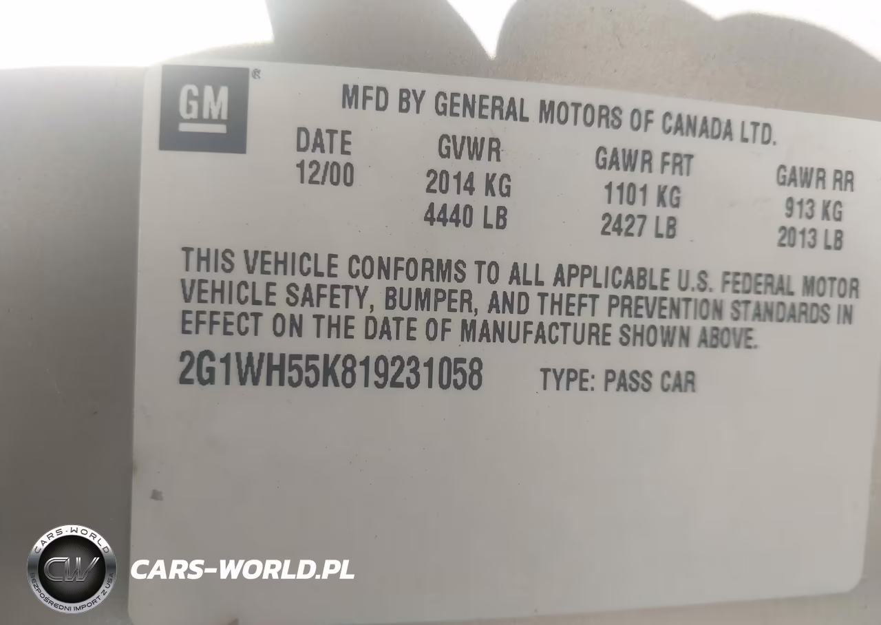2001 Chevrolet Impala Ls VIN:2G1WH55K819231058 - 9
