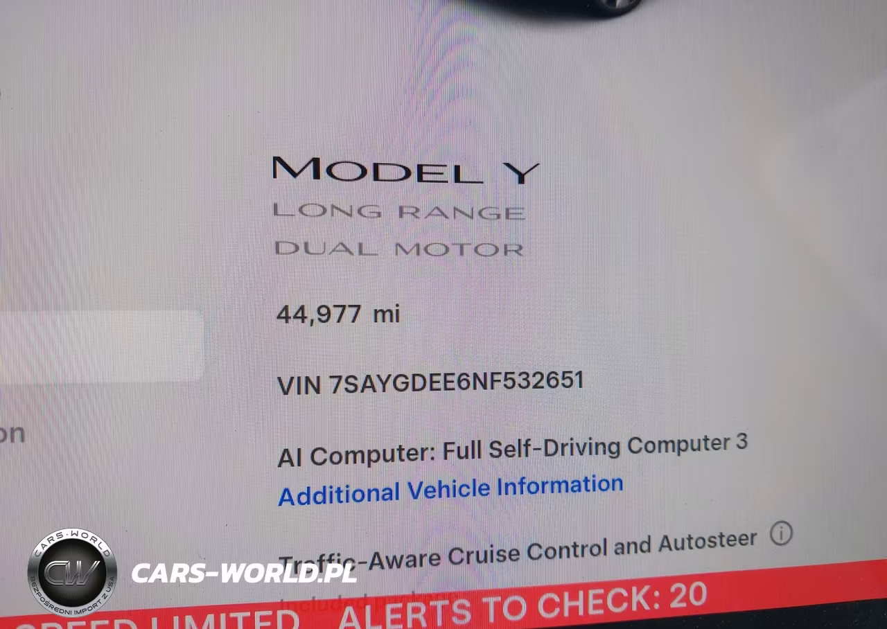 2022 Tesla Model Y Long Range Dual Motor All-Wheel Drive VIN:7SAYGDEE6NF532651 - 15