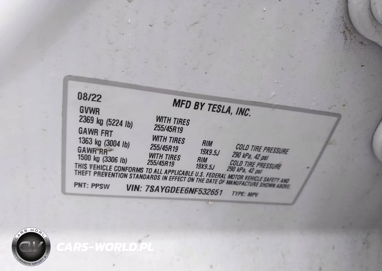 2022 Tesla Model Y Long Range Dual Motor All-Wheel Drive VIN:7SAYGDEE6NF532651 - 9