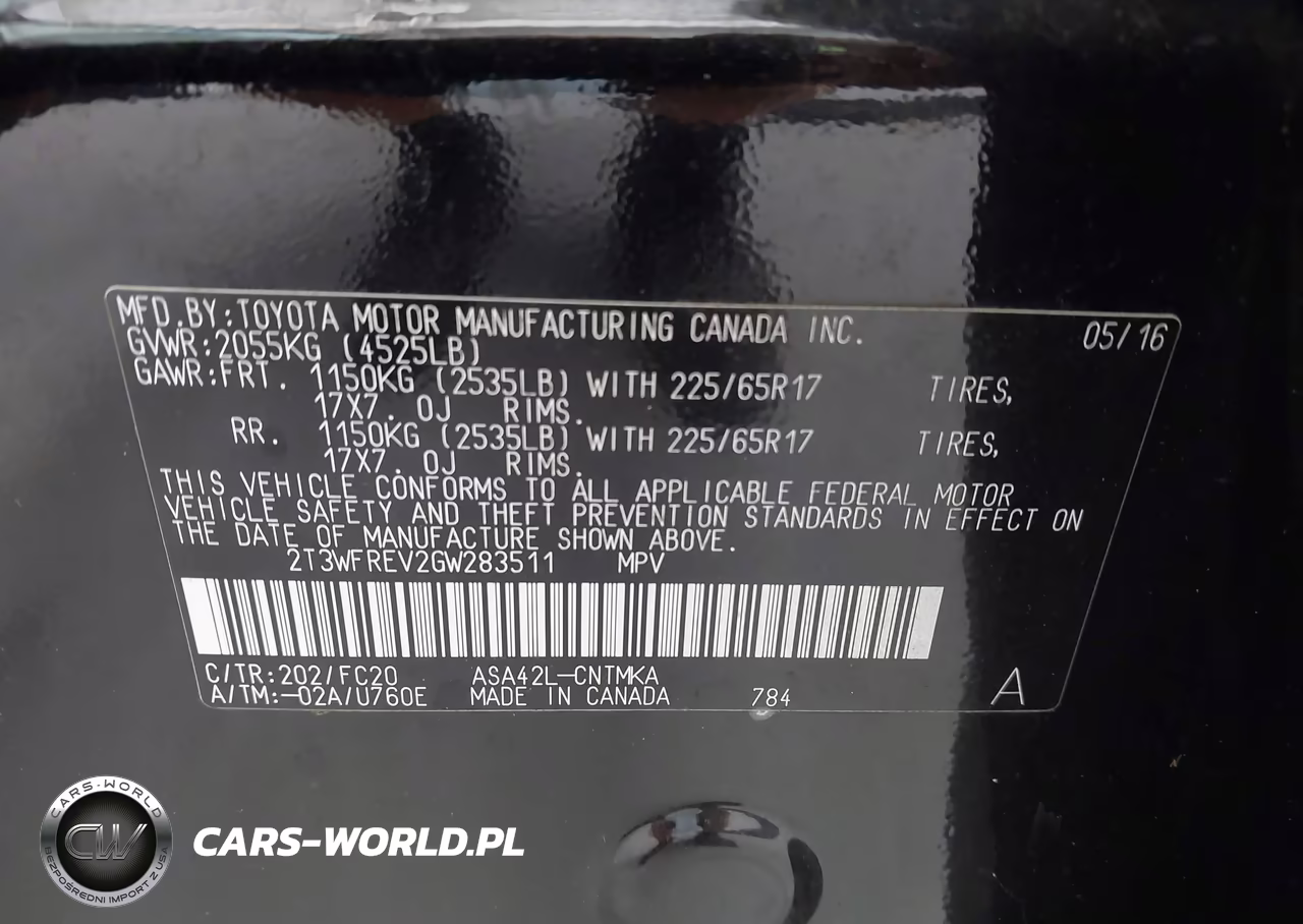 2016 Toyota Rav4 Xle VIN:2T3WFREV2GW283511 - 9