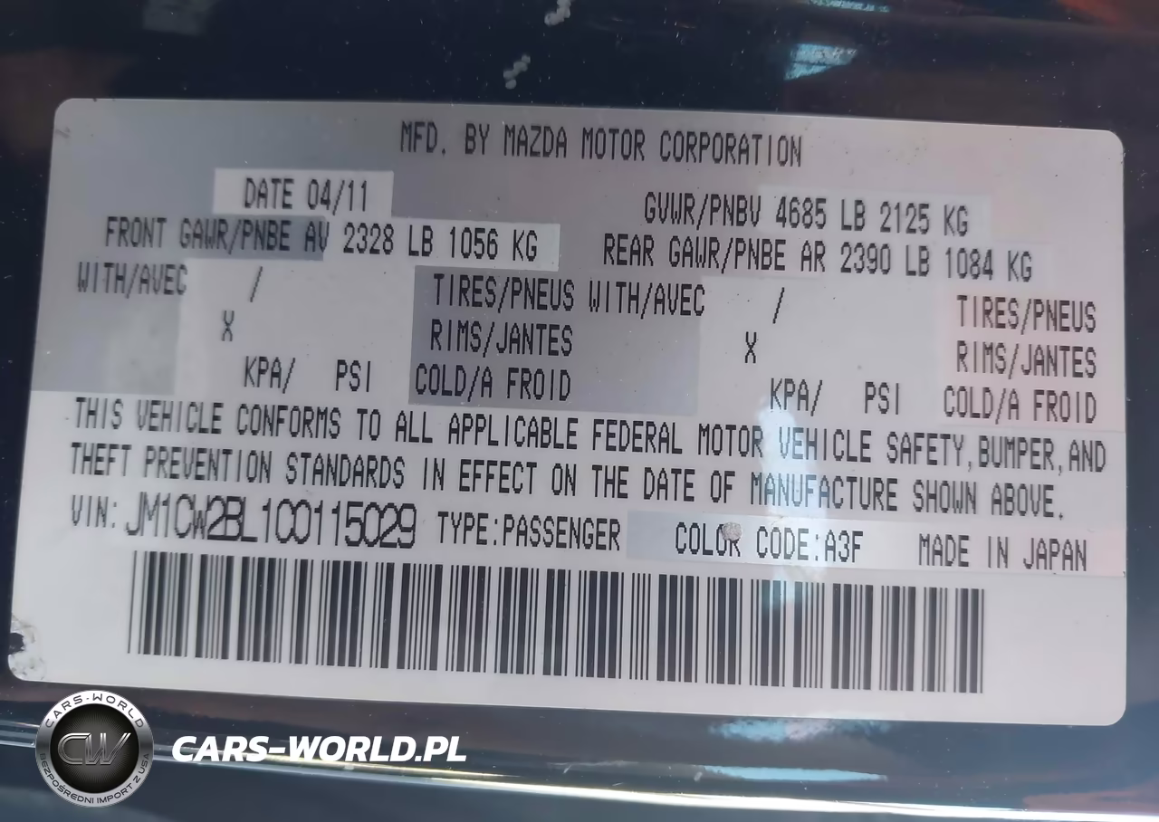 2012 Mazda Mazda5 Sport VIN:JM1CW2BL1C0115029 - 9