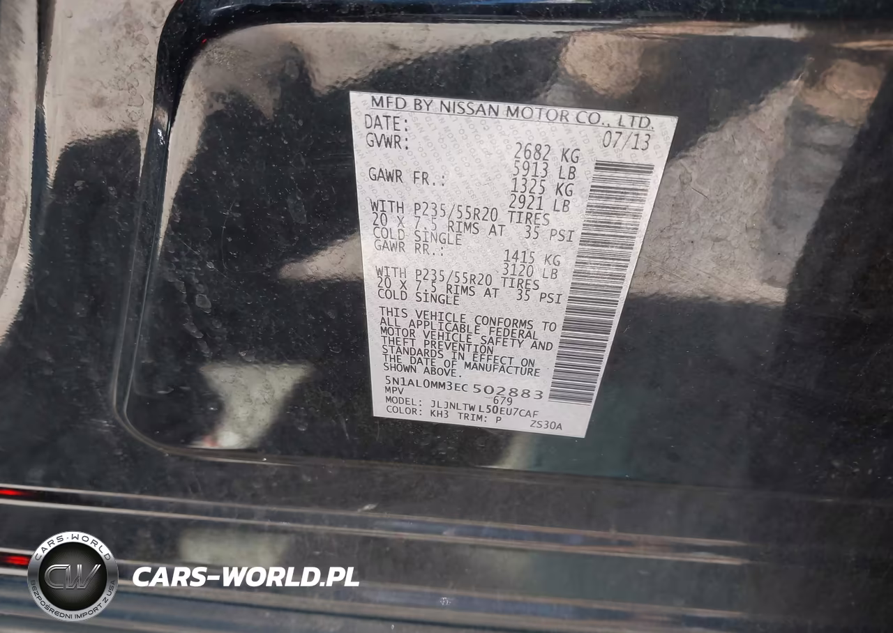 2014 Infiniti Qx60 VIN:5N1AL0MM3EC502883 - 9