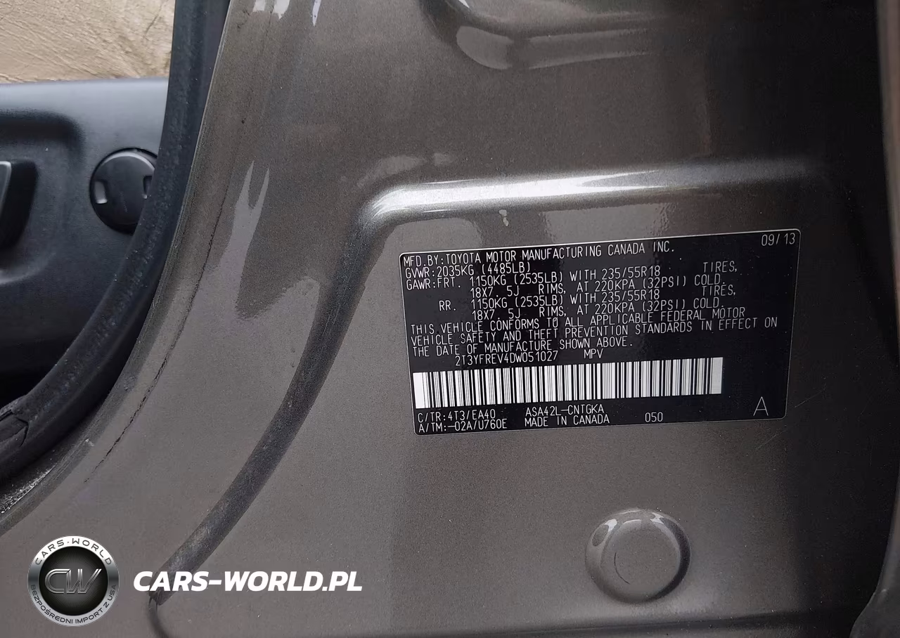 2013 Toyota Rav4 Limited VIN:2T3YFREV4DW051027 - 9