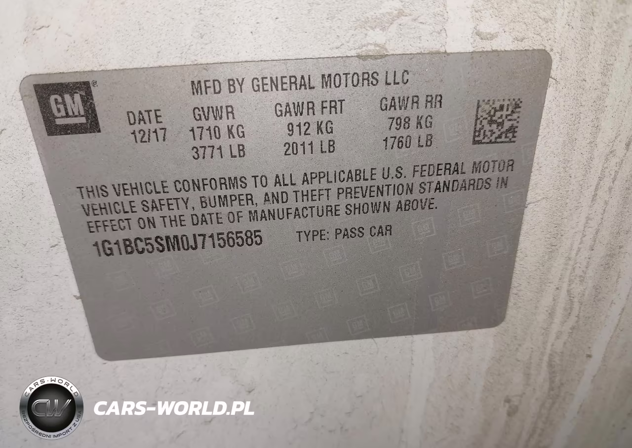 2018 Chevrolet Cruze Ls Auto VIN:1G1BC5SM0J7156585 - 9