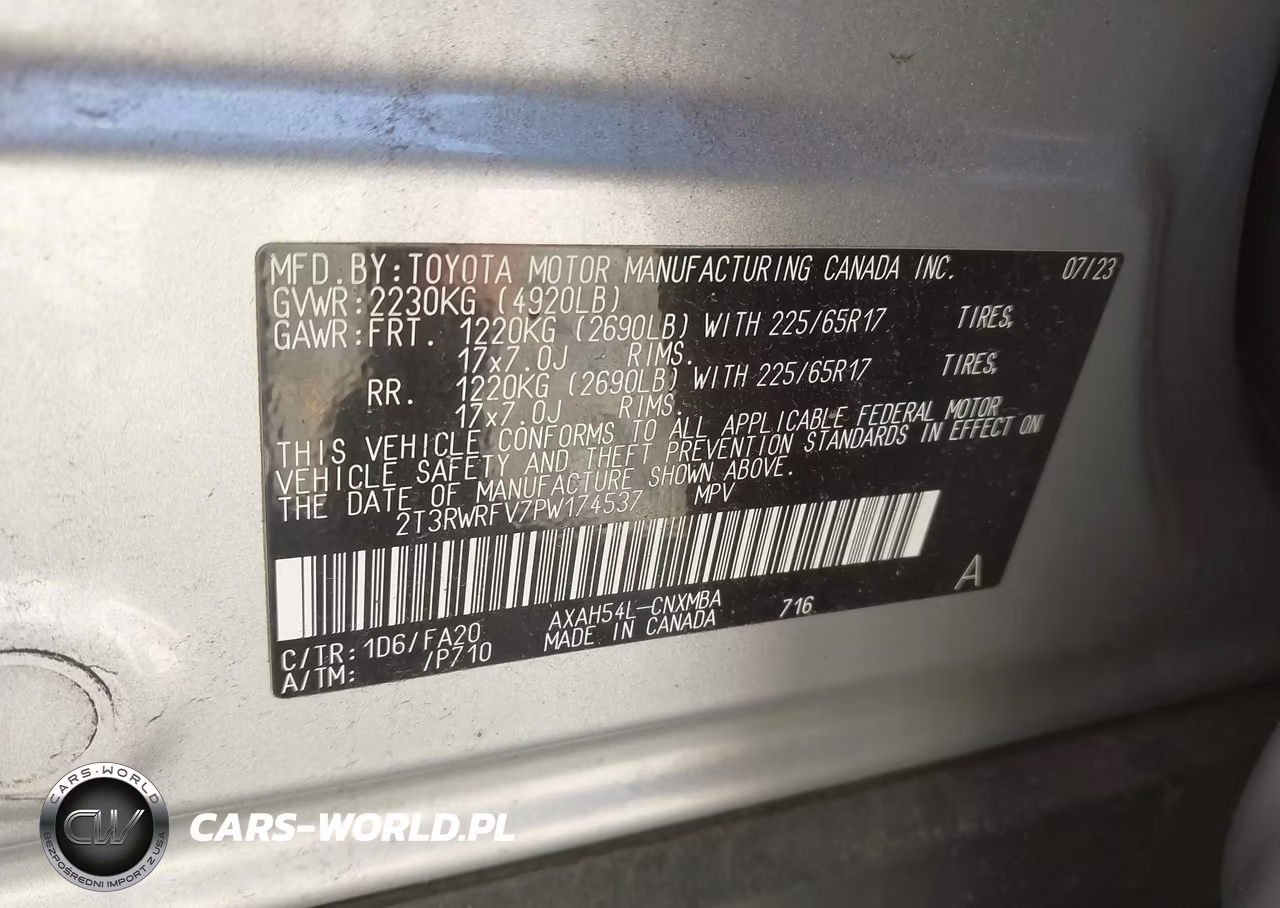 2023 Toyota Rav4 Hybrid Xle VIN:2T3RWRFV7PW174537 - 9