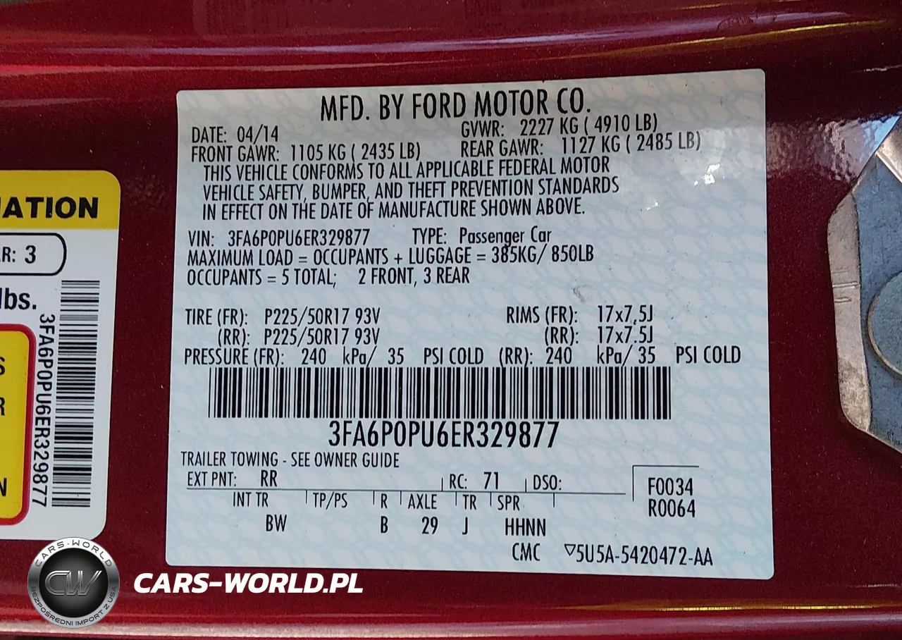 2014 Ford Fusion Energi Se Luxury VIN:3FA6P0PU6ER329877 - 9