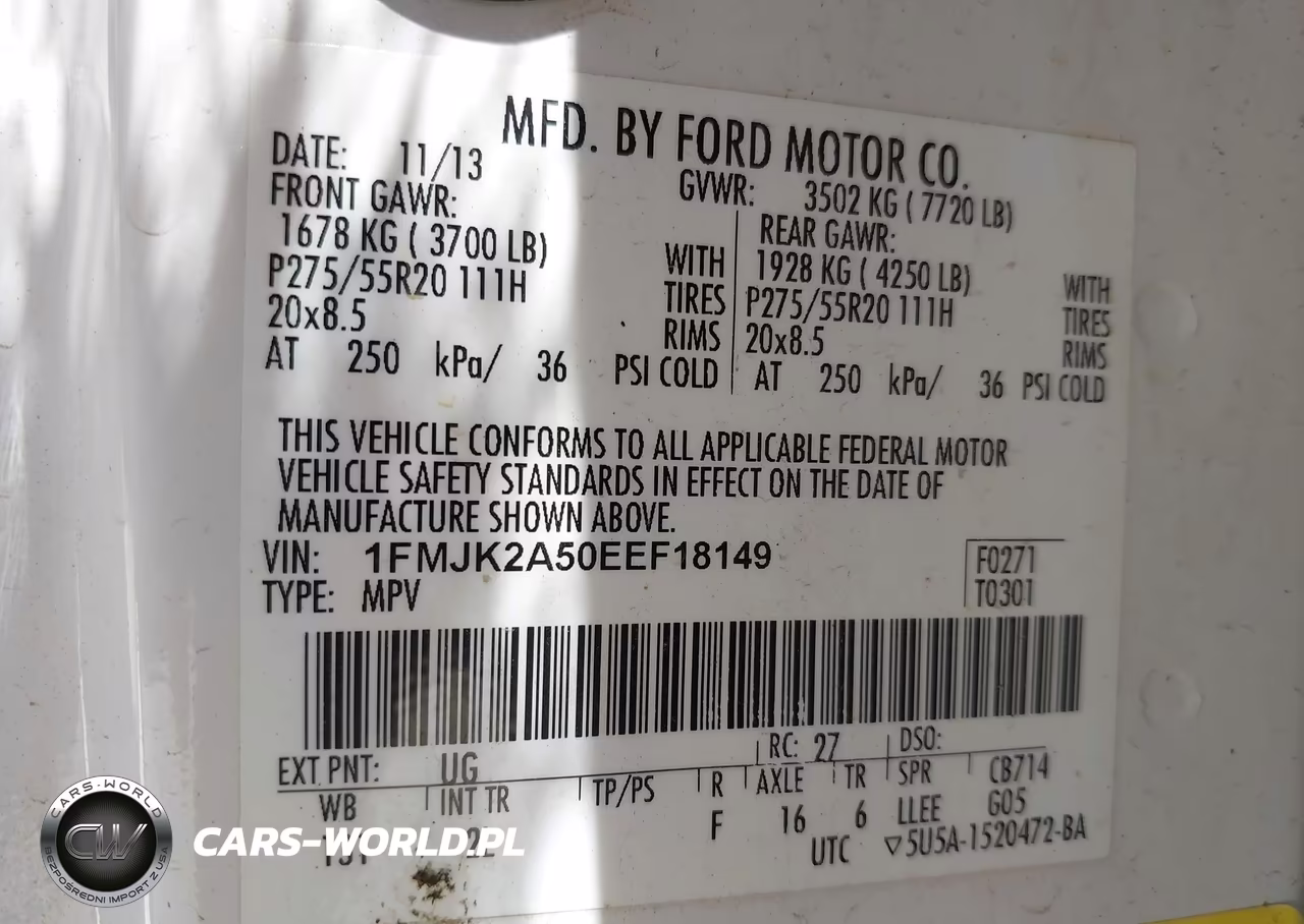 2014 Ford Expedition El Limited VIN:1FMJK2A50EEF18149 - 9