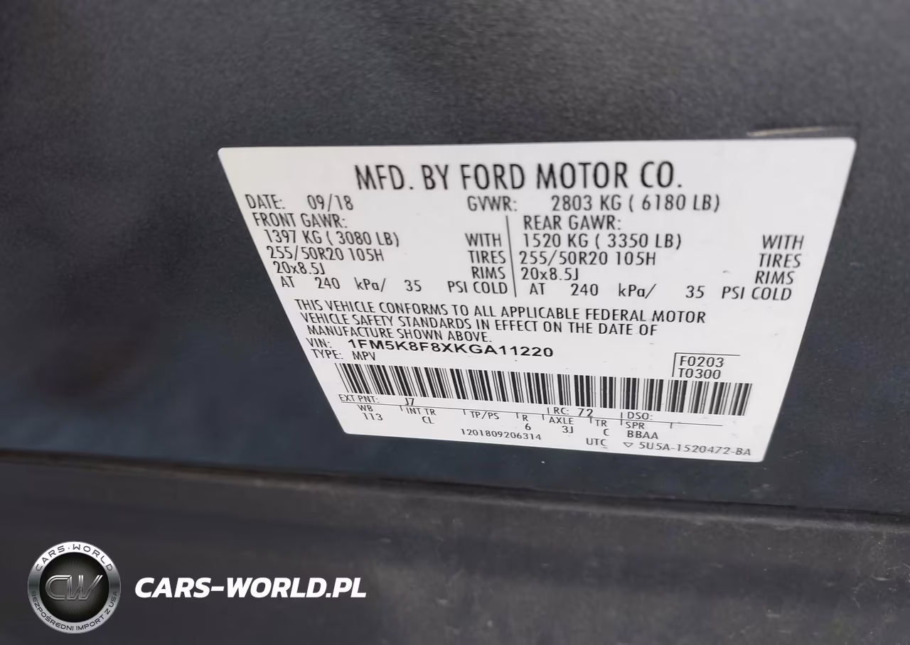 2019 Ford Explorer Limited VIN:1FM5K8F8XKGA11220 - 9