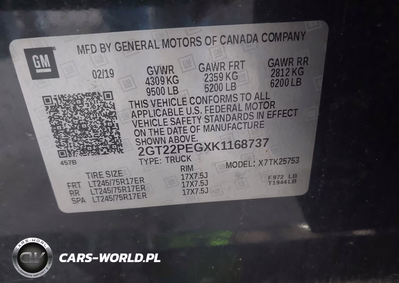 2019 GMC Sierra 2500Hd Sle VIN:2GT22PEGXK1168737 - 9