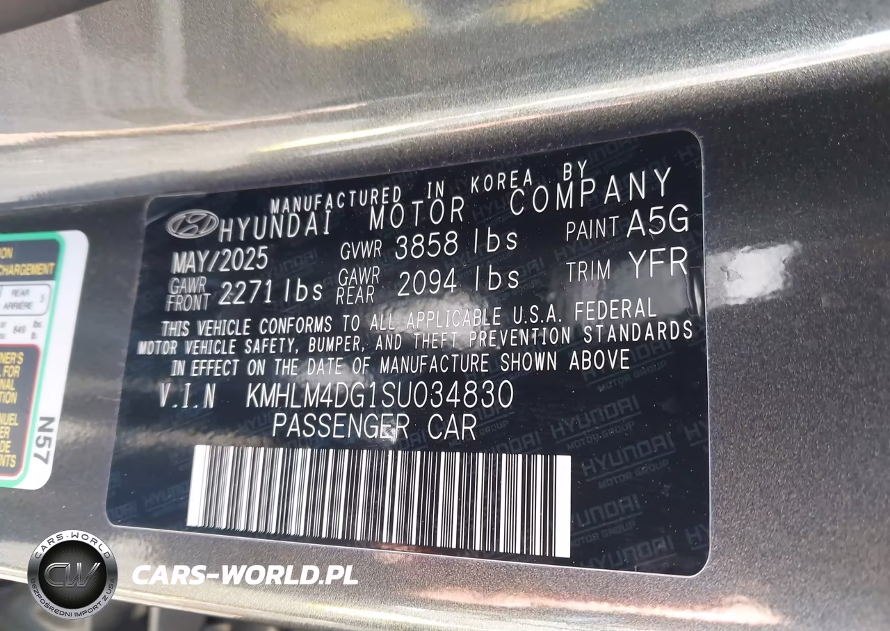 2025 Hyundai Elantra Sel Sport VIN:KMHLM4DG1SU034830 - 9