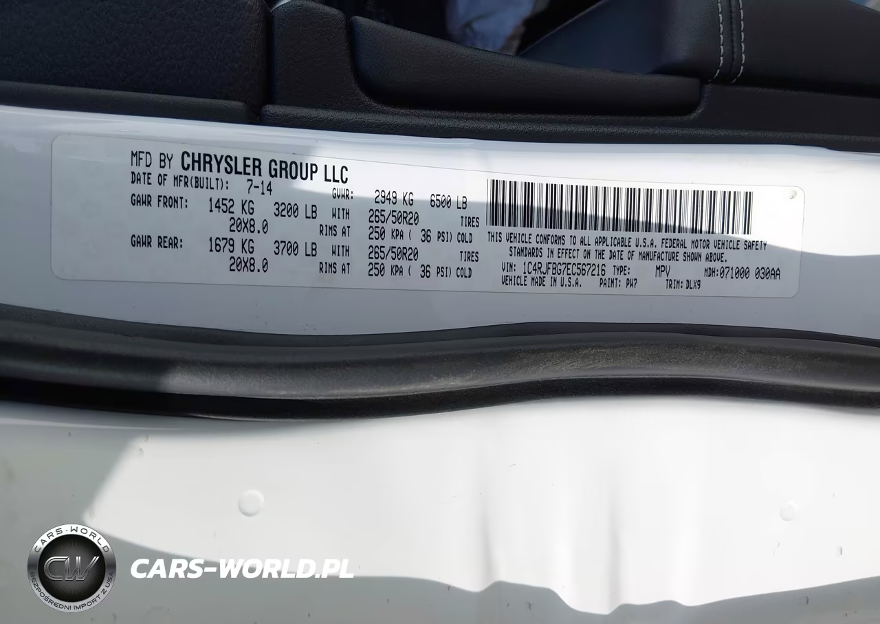 2014 Jeep Grand Cherokee Limited VIN:1C4RJFBG7EC567216 - 9