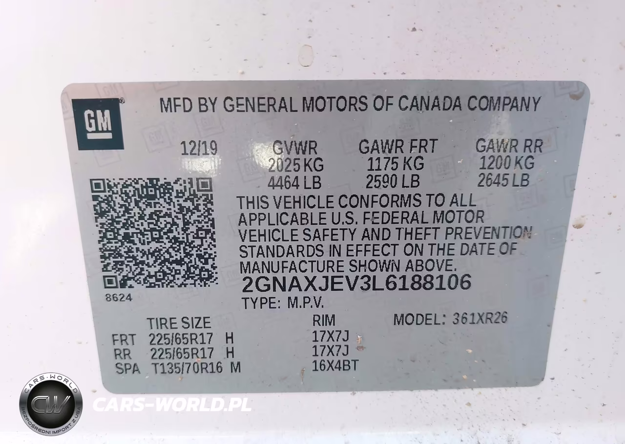 2020 Chevrolet Equinox Fwd 2Fl VIN:2GNAXJEV3L6188106 - 9