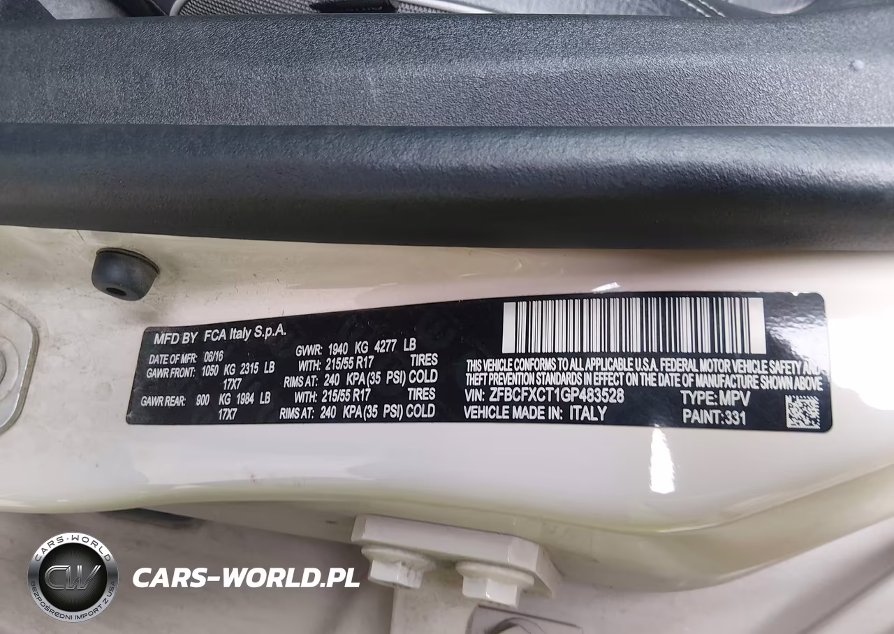 2016 Fiat 500X Trekking VIN:ZFBCFXCT1GP483528 - 9