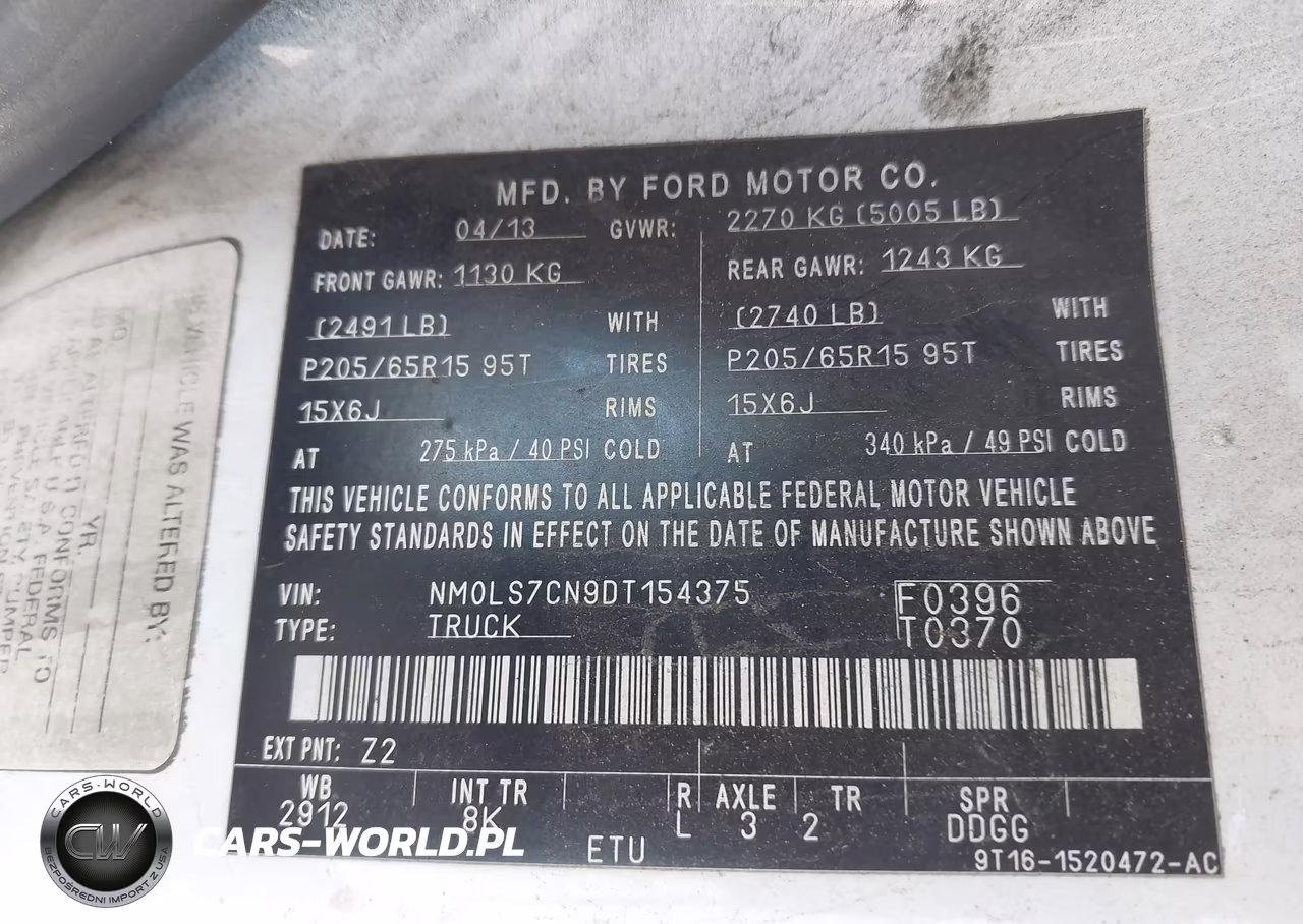 2013 Ford Transit Connect Xl VIN:NM0LS7CN9DT154375 - 9