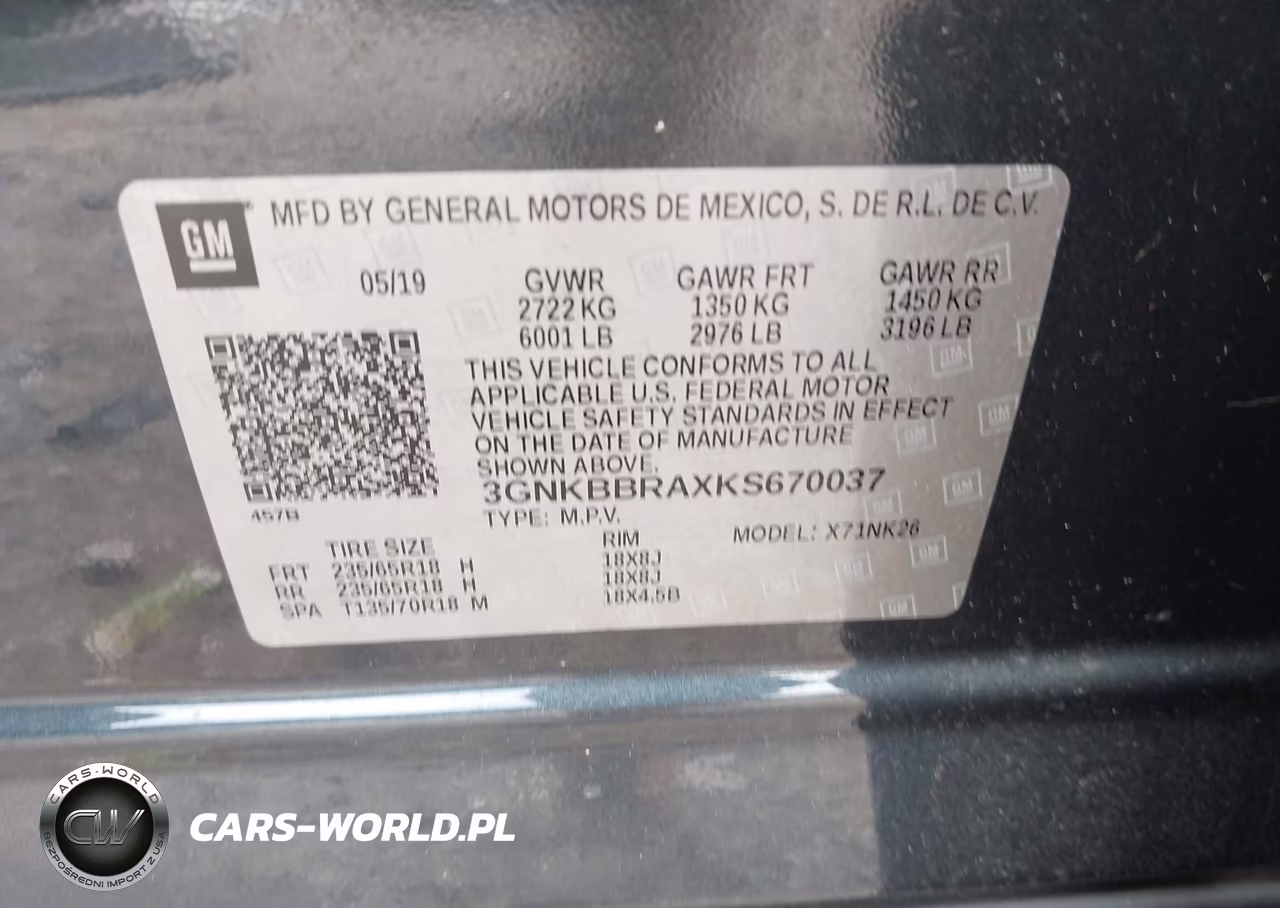 2019 Chevrolet Blazer VIN:3GNKBBRAXKS670037 - 9