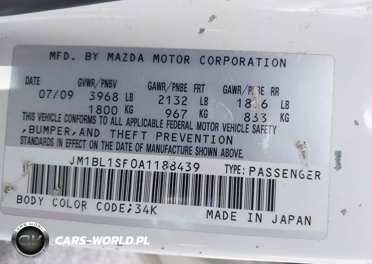 2010 Mazda Mazda3 I Touring VIN:JM1BL1SF0A1188439 - 9