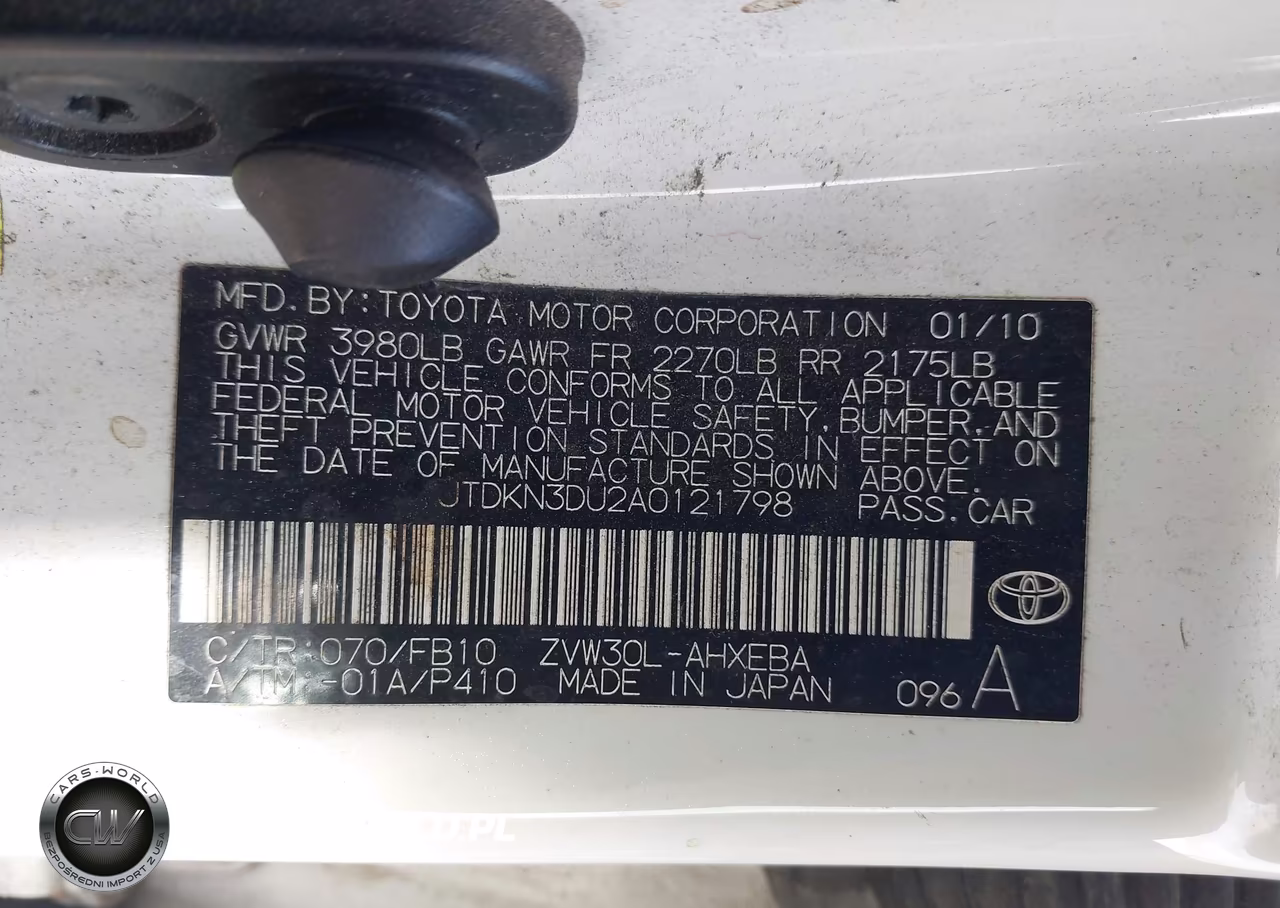 2010 Toyota Prius Iii VIN:JTDKN3DU2A0121798 - 9