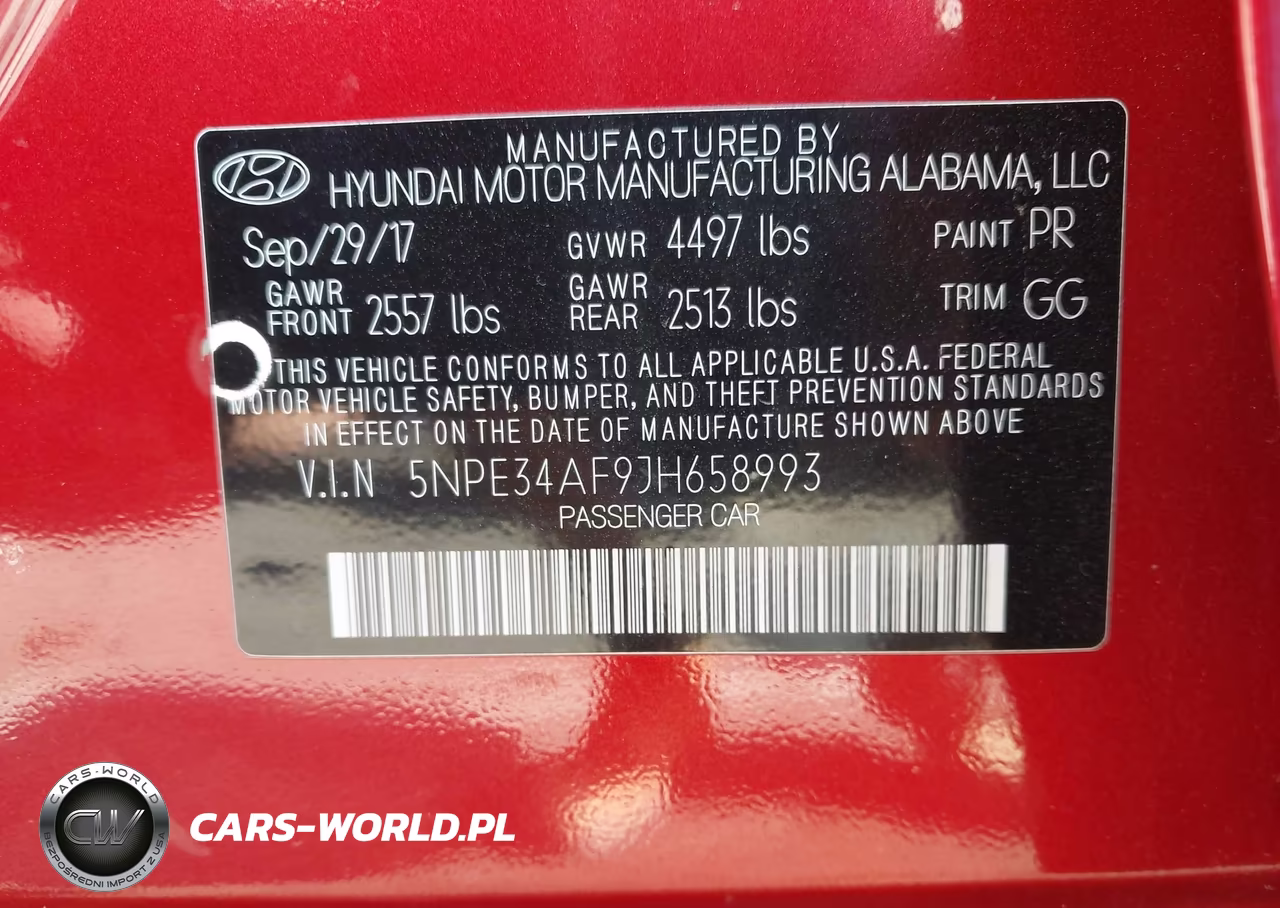 2018 Hyundai Sonata Sel VIN:5NPE34AF9JH658993 - 9