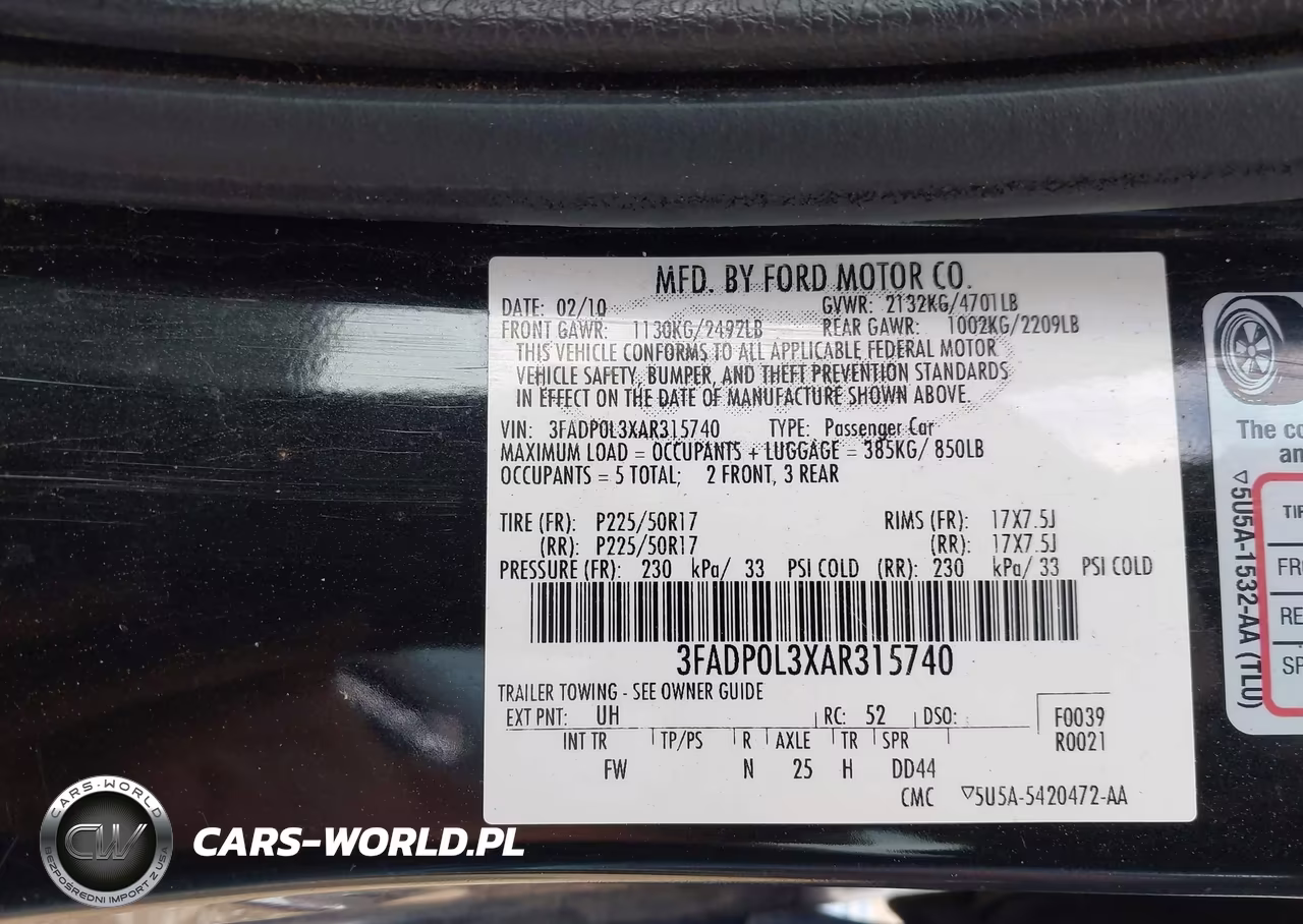 2010 Ford Fusion Hybrid VIN:3FADP0L3XAR315740 - 9