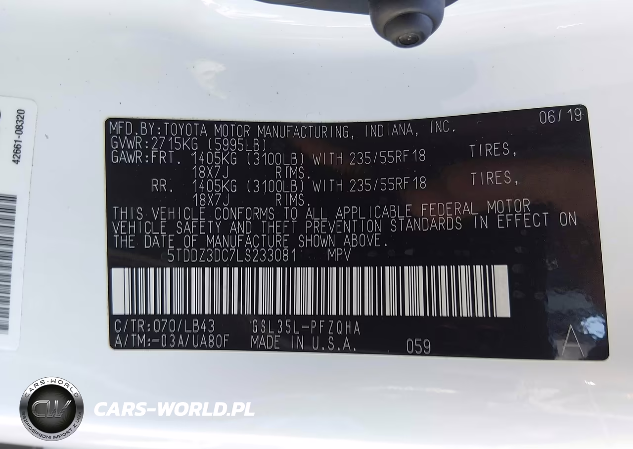 2020 Toyota Sienna Limited Premium VIN:5TDDZ3DC7LS233081 - 9