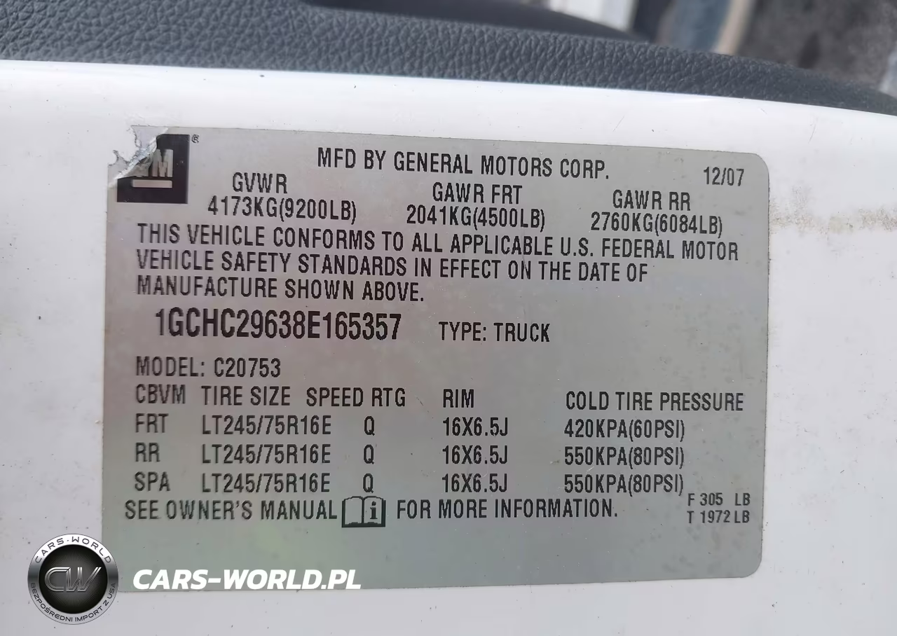 2008 Chevrolet Silverado 2500Hd Lt2 VIN:1GCHC29638E165357 - 9