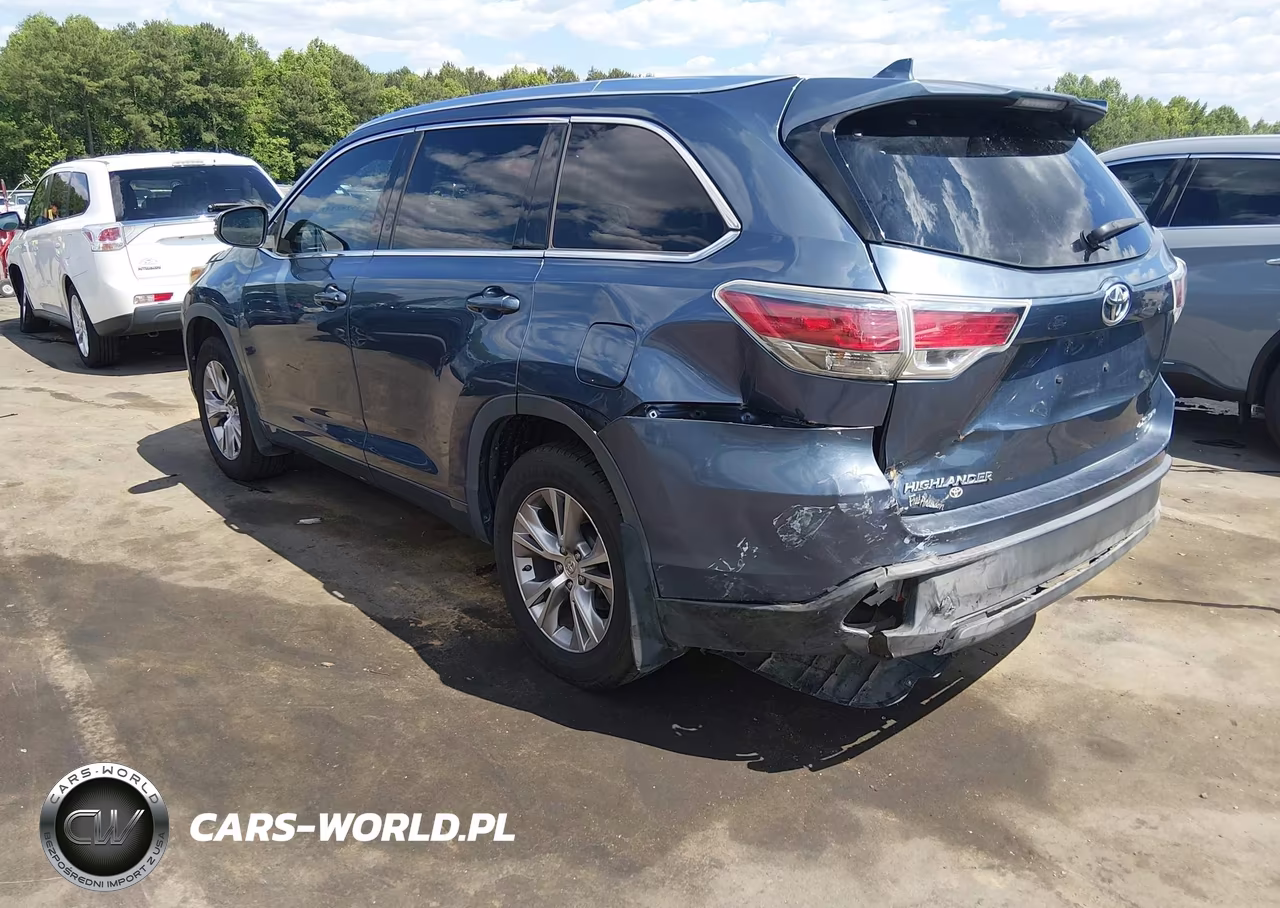 2015 Toyota Highlander Xle V6 VIN:5TDJKRFH9FS176633 - 3