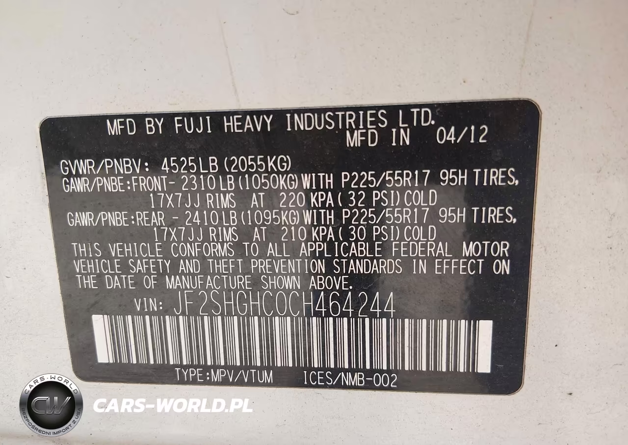 2012 Subaru Forester 2.5Xt Touring VIN:JF2SHGHC0CH464244 - 9
