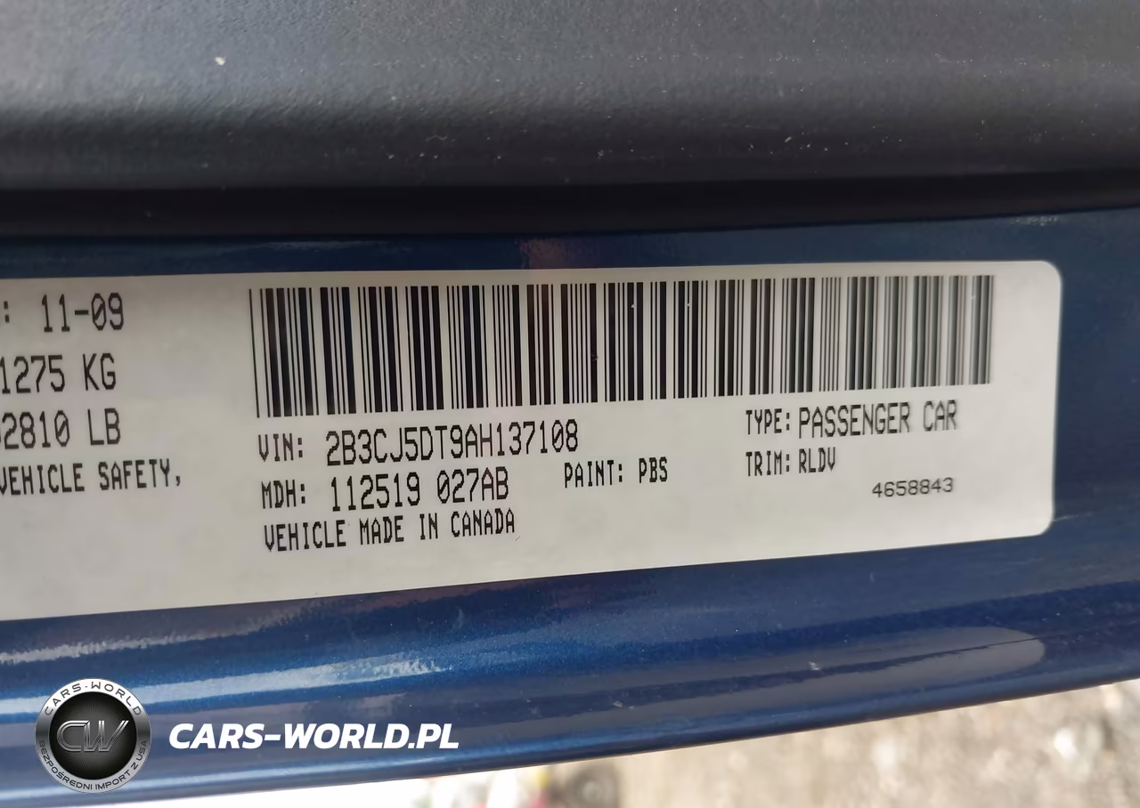 2010 Dodge Challenger R-T VIN:2B3CJ5DT9AH137108 - 9