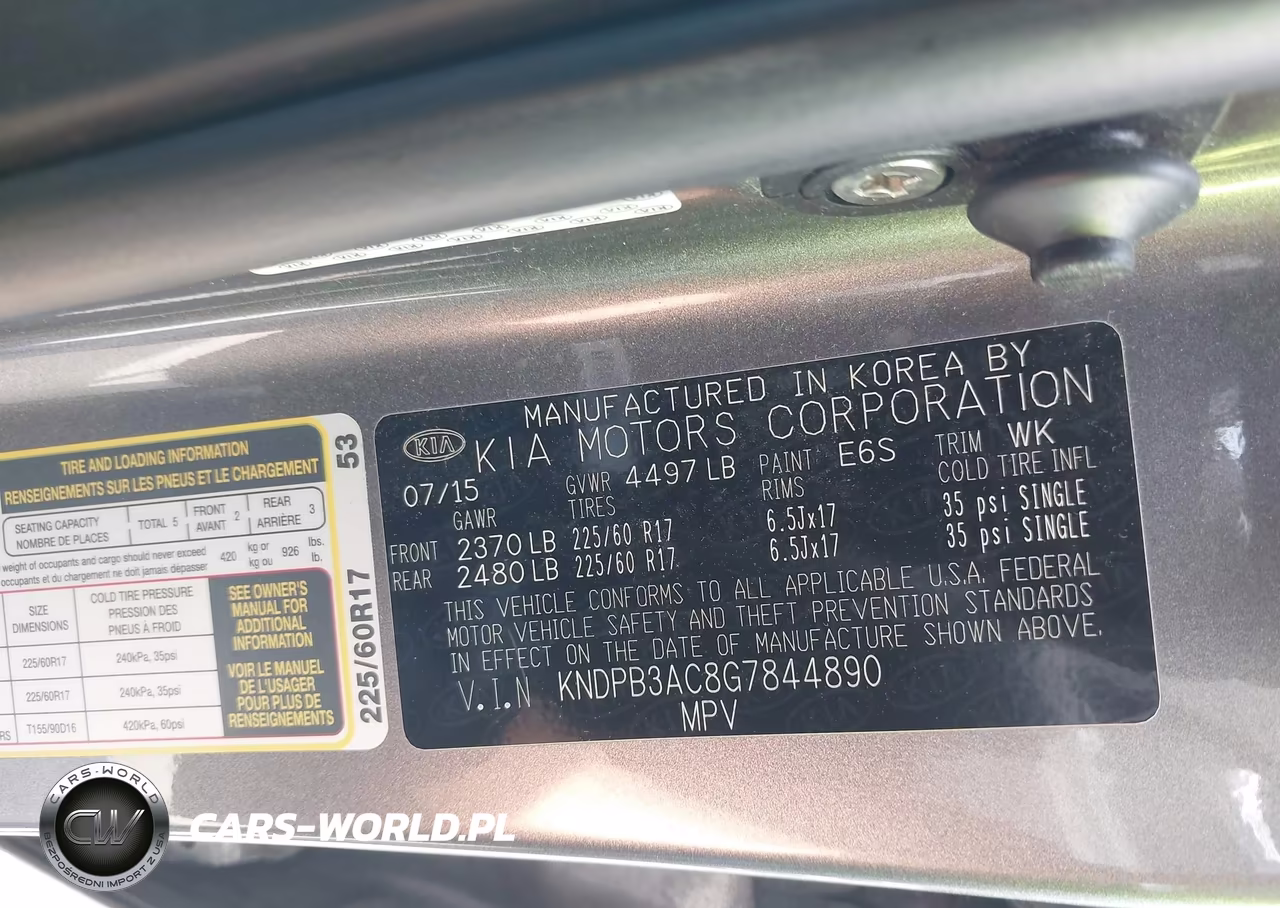 2016 Kia Sportage Lx VIN:KNDPB3AC8G7844890 - 9