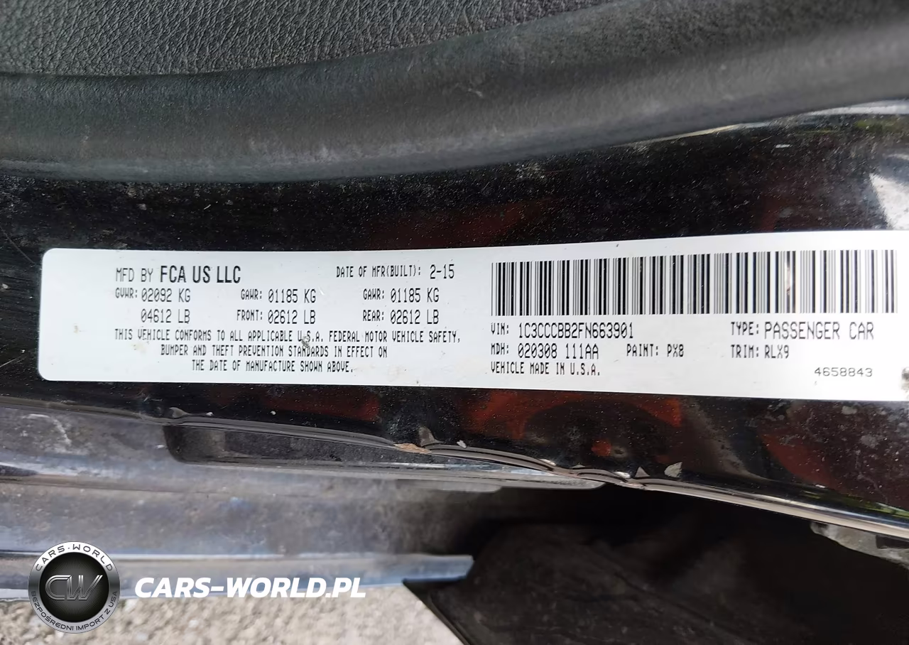 2015 Chrysler 200 S VIN:1C3CCCBB2FN663901 - 9