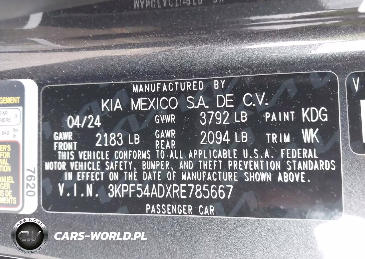 2024 Kia Forte Gt-Line VIN:3KPF54ADXRE785667 - 9
