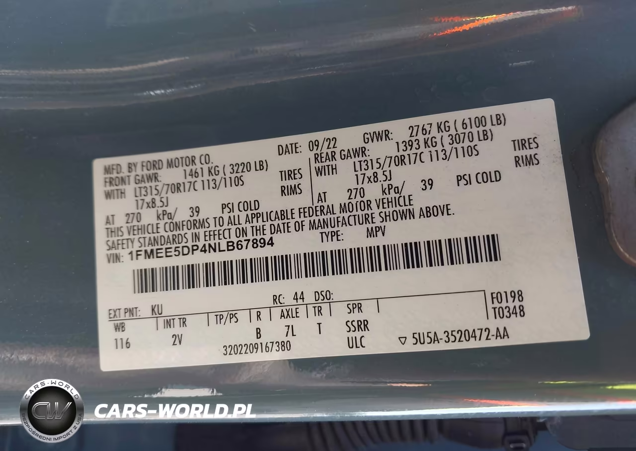 2022 Ford Bronco Outer Banks VIN:1FMEE5DP4NLB67894 - 9