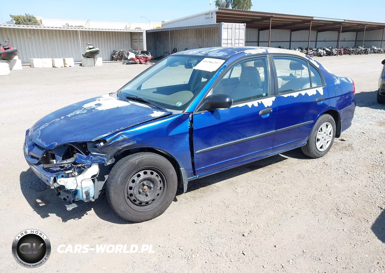 2005 Honda Civic Vp VIN:2HGES16385H552633 - 2