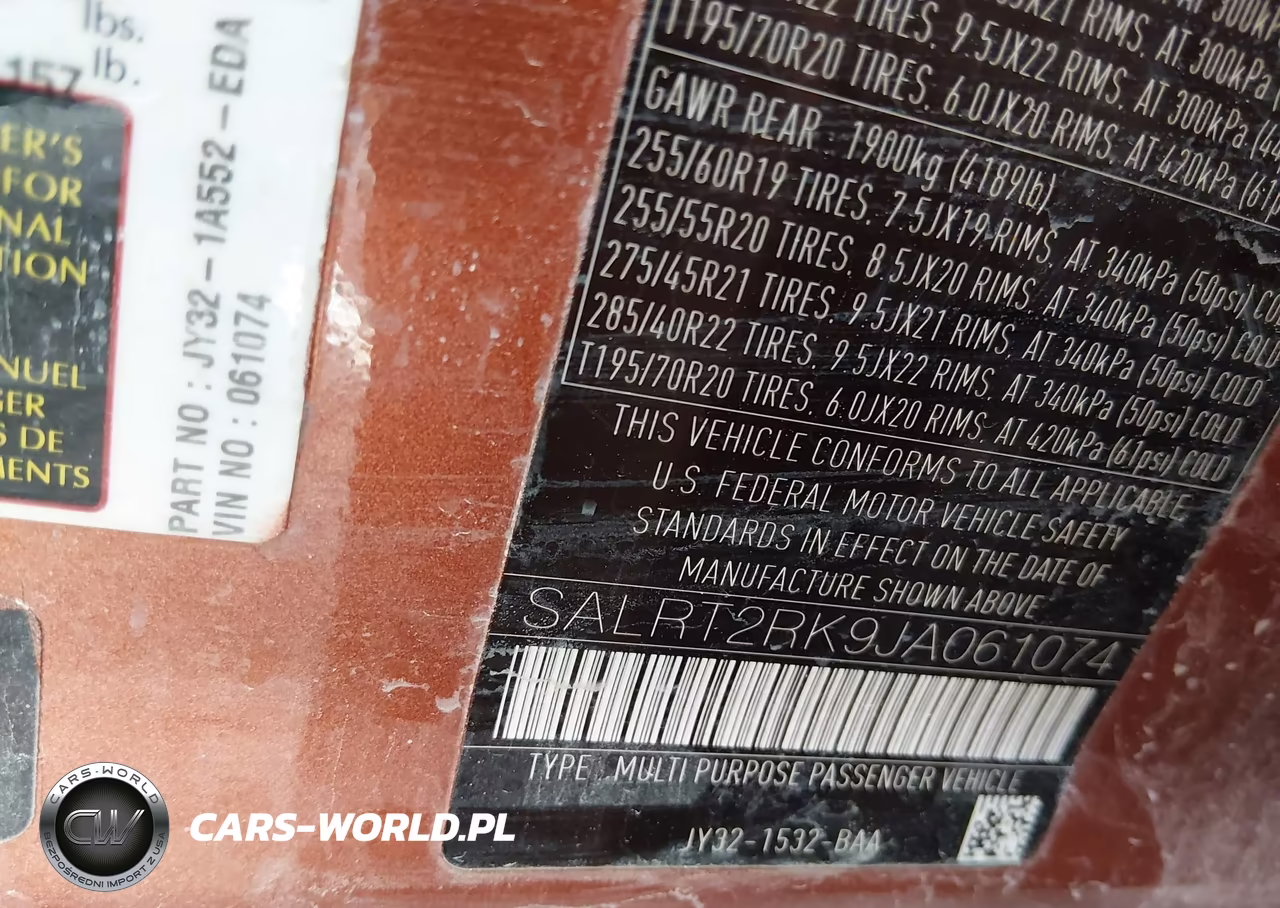 2018 Land Rover Discovery Hse Luxury VIN:SALRT2RK9JA061074 - 9