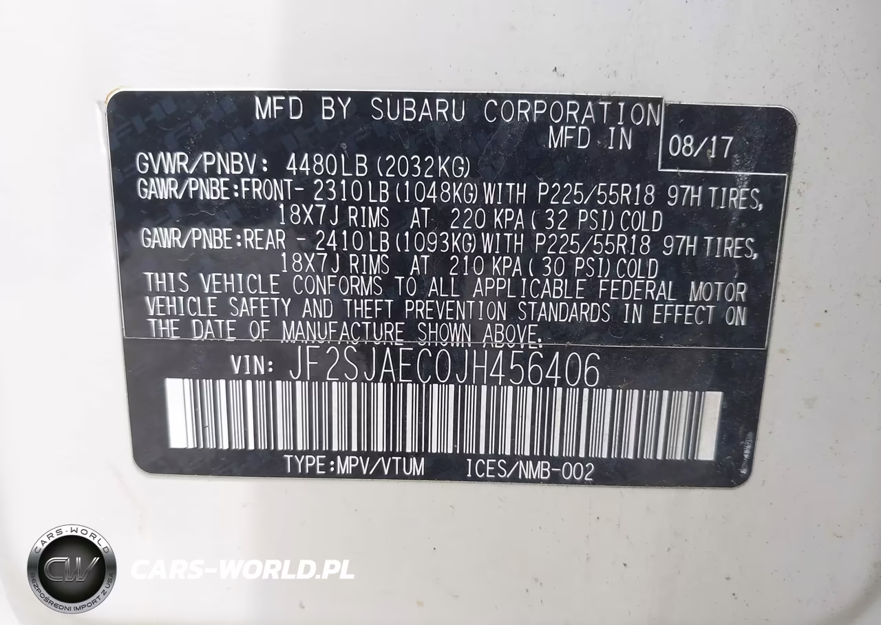 2018 Subaru Forester 2.5I Premium VIN:JF2SJAEC0JH456406 - 9