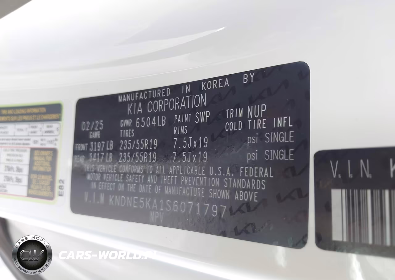 2025 Kia Carnival Mpv Hybrid Sx Prestige VIN:KNDNE5KA1S6071797 - 9