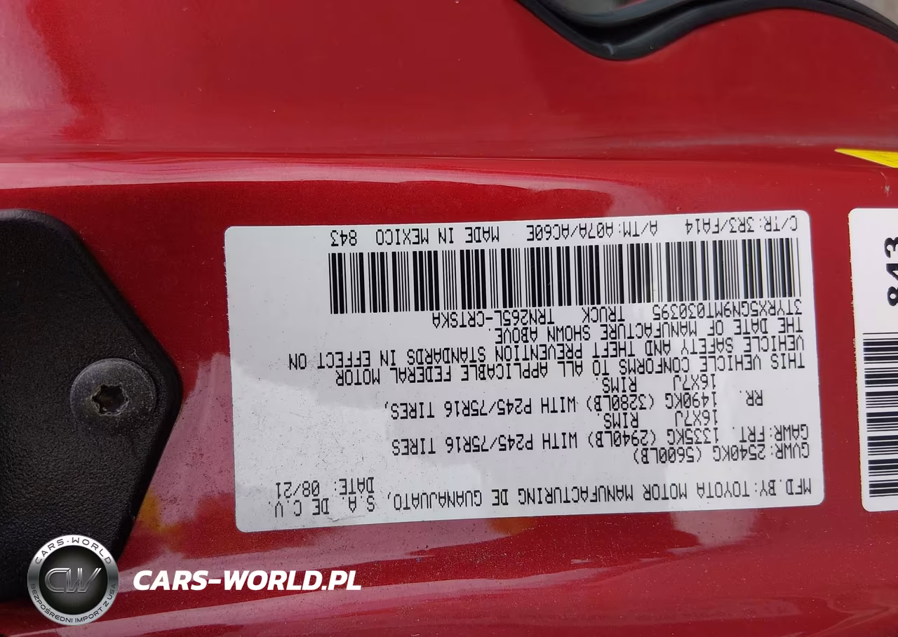 2021 Toyota Tacoma Sr VIN:3TYRX5GN9MT030395 - 9