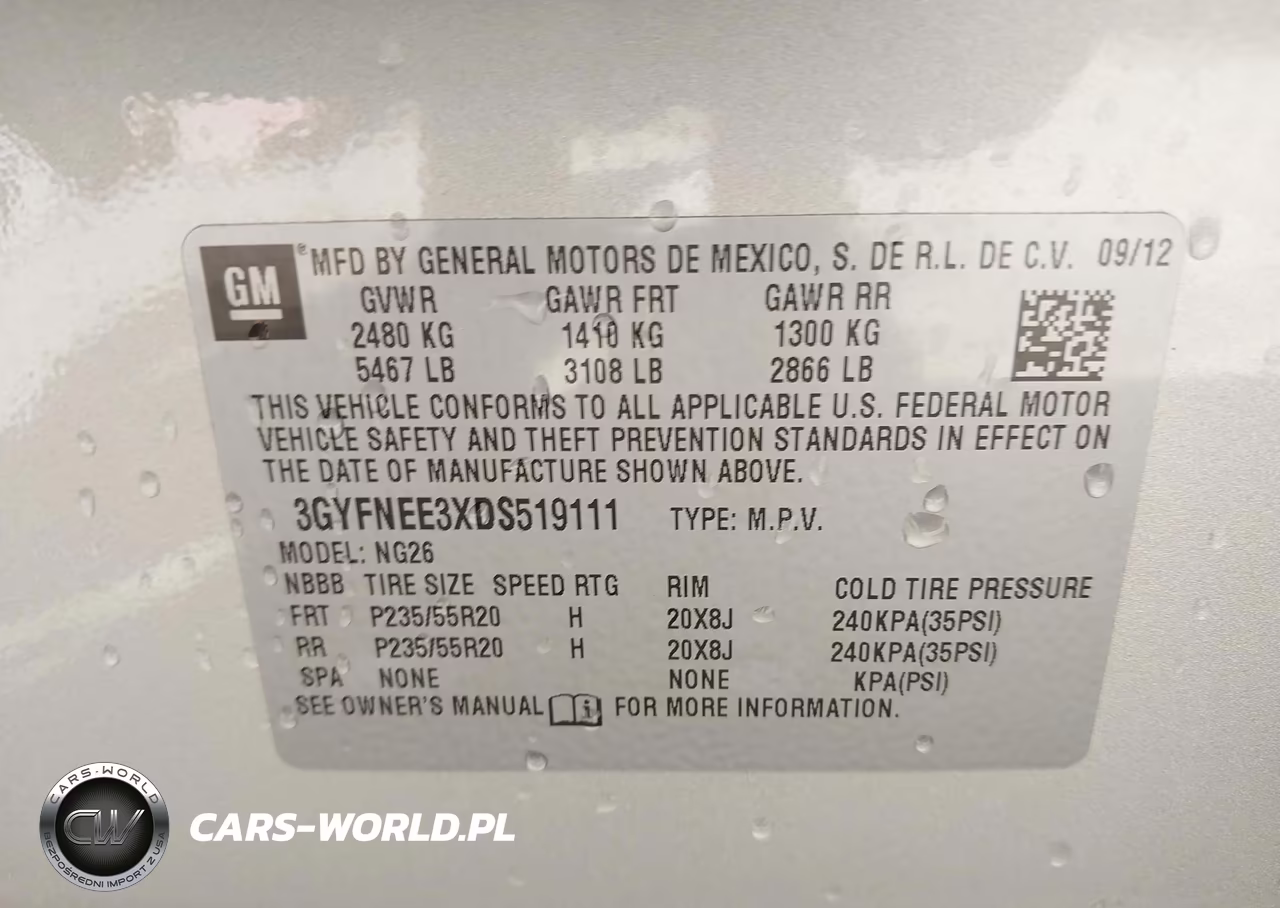 2013 Cadillac Srx Premium Collection VIN:3GYFNEE3XDS519111 - 9