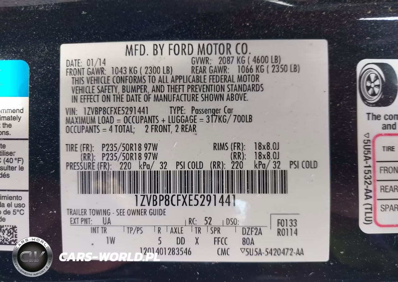 2014 Ford Mustang Gt VIN:1ZVBP8CFXE5291441 - 9
