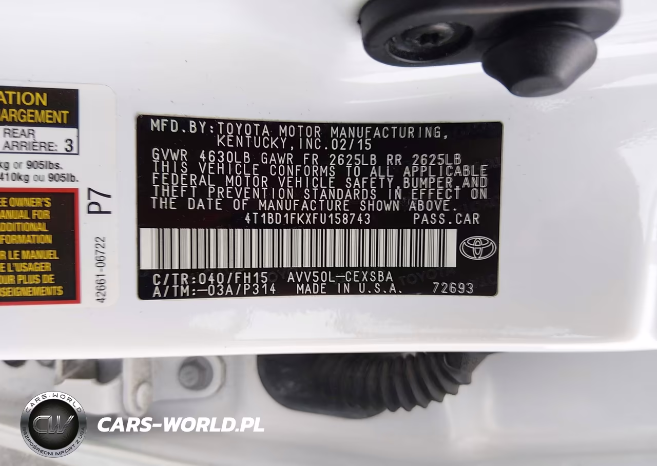 2015 Toyota Camry Hybrid Se VIN:4T1BD1FKXFU158743 - 9