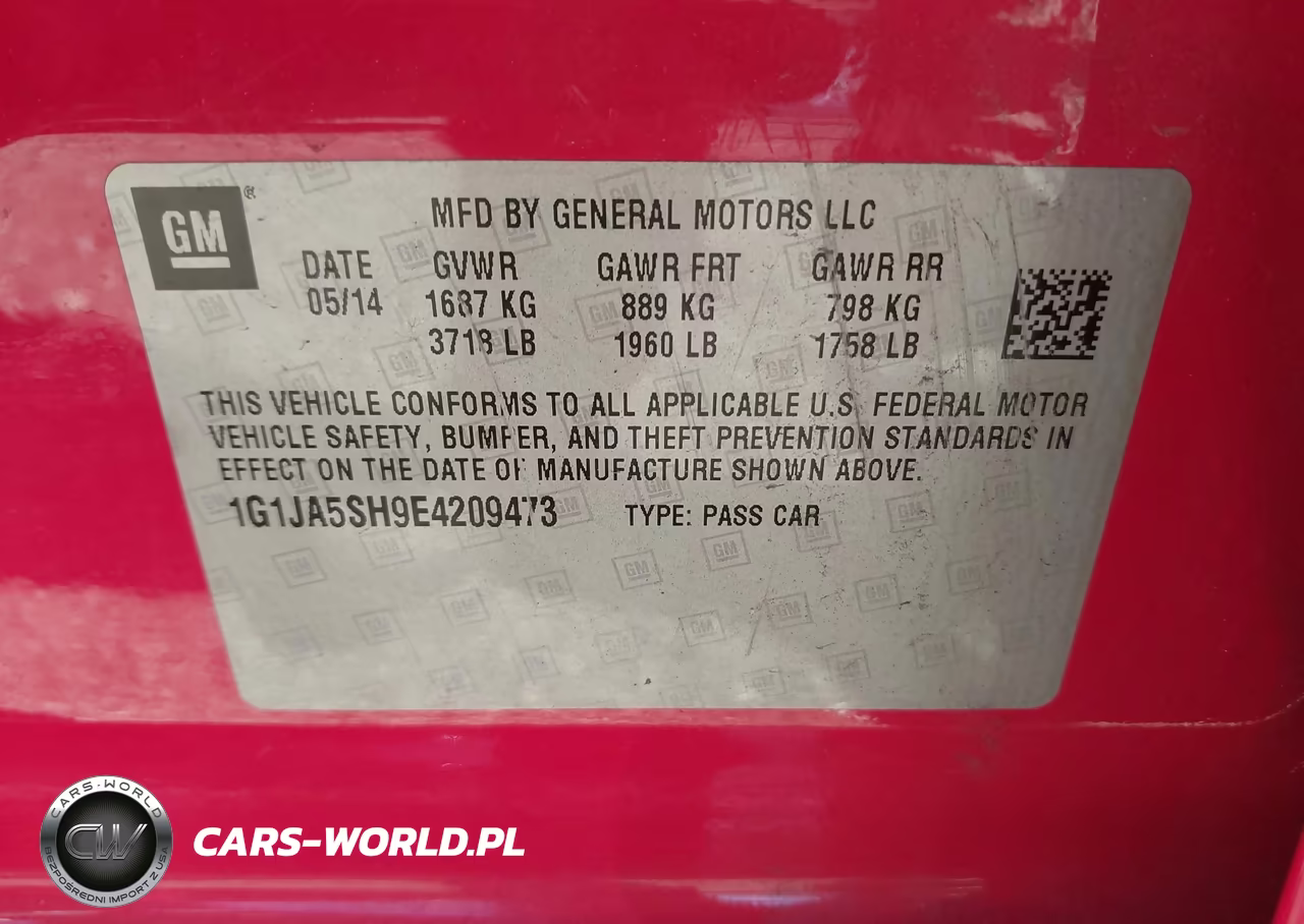 2014 Chevrolet Sonic Ls Auto VIN:1G1JA5SH9E4209473 - 9