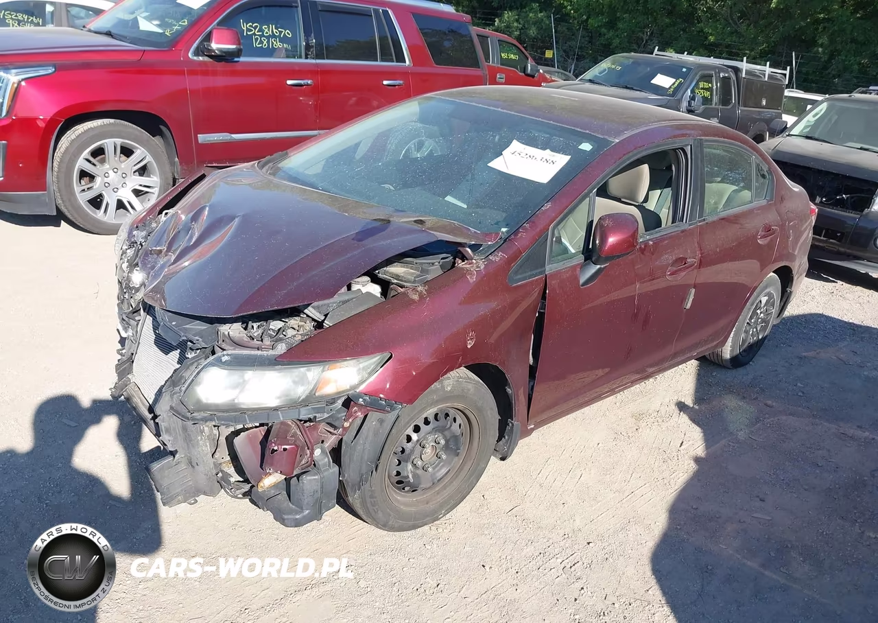 2013 Honda Civic Lx VIN:19XFB2F5XDE052137 - 2