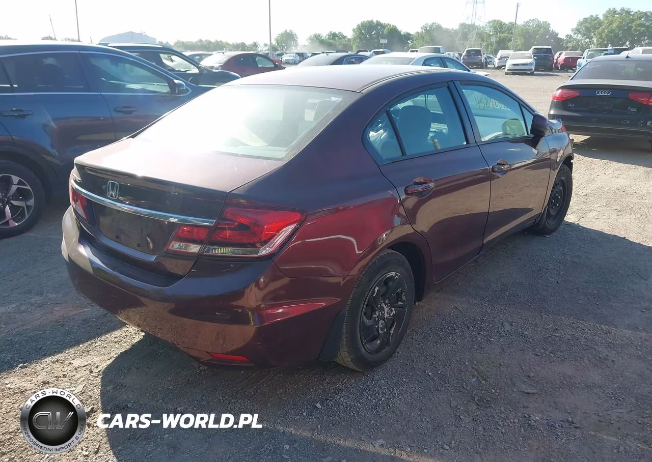 2013 Honda Civic Lx VIN:19XFB2F5XDE052137 - 4