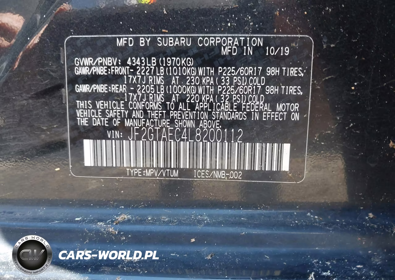 2020 Subaru Crosstrek Premium VIN:JF2GTAEC4L8200112 - 9