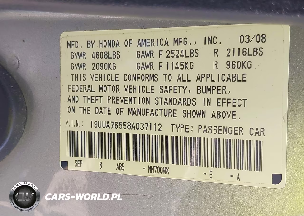 2008 Acura Tl Type S VIN:19UUA76558A037112 - 9