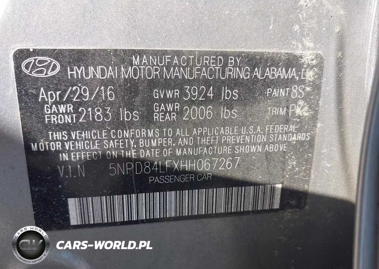 2017 Hyundai Elantra Se VIN:5NPD84LFXHH067267 - 9